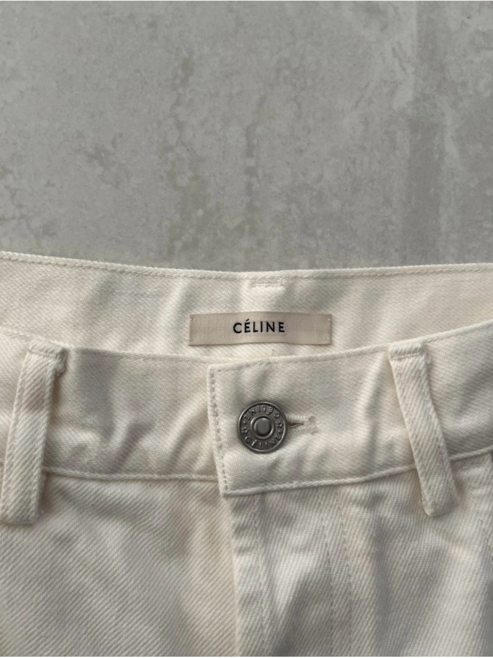 Céline Pre Fall 2018 Straight Denim Jeans 100% Cotton